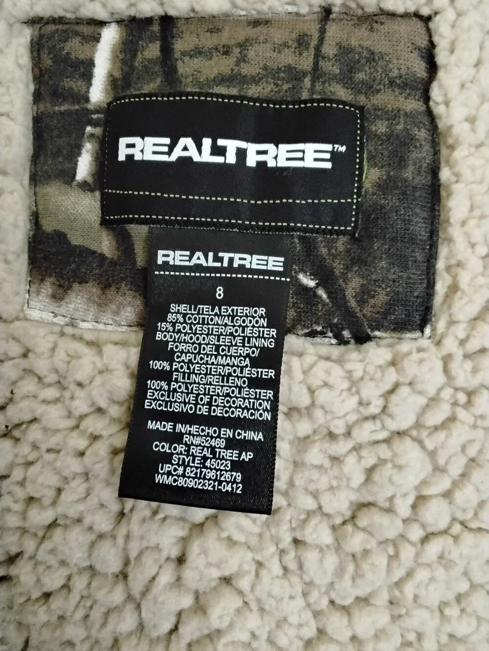 Realtree warm hooded